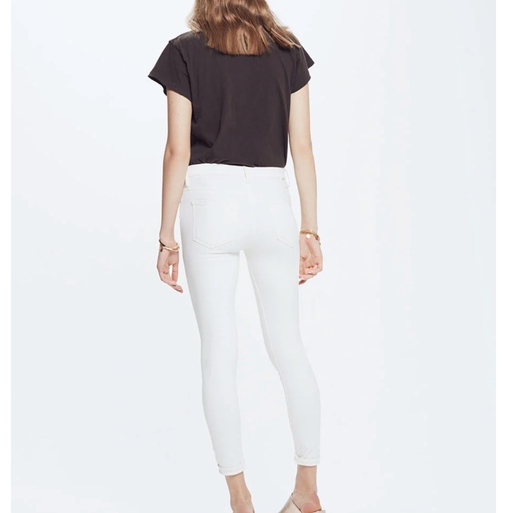 Mother Mid Waisted Looker Whipping the Cream Denim Size 25 - Picture 3 of 9